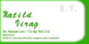 matild virag business card
